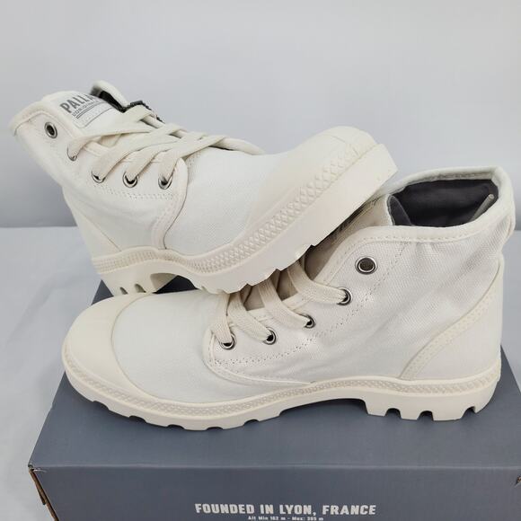 Palladium Unisex W8/M6.5 Pampa Hi Star White 92352-166-M New in Box - Picture 3 of 9
